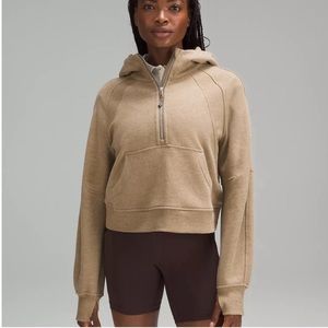 Lululemon Oversized Scuba 1/2 Half Zip Heathered Allspice Size XS/S New with Tag